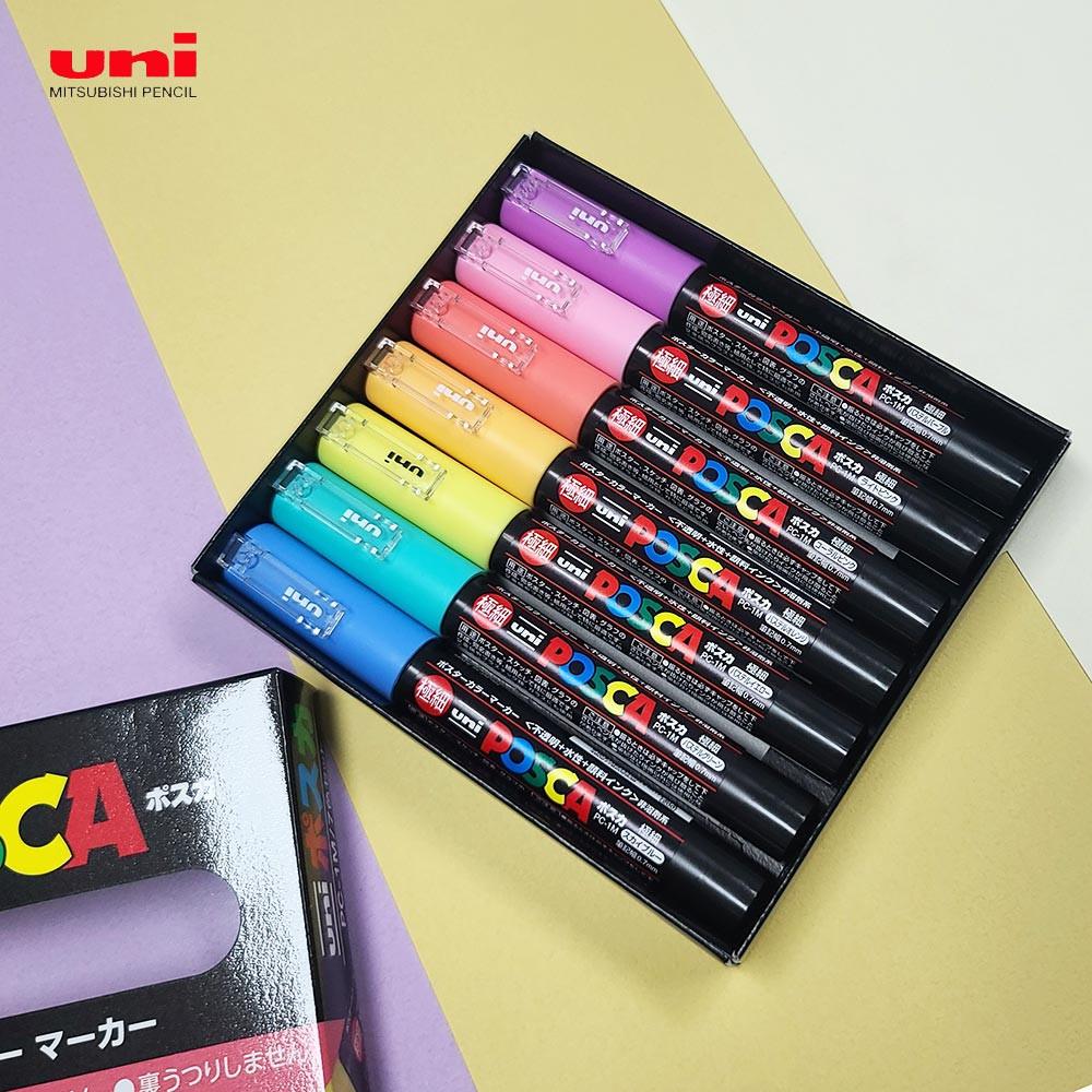 포스카 마카 세트 유니 POSCA 7색세트 마카펜 1m