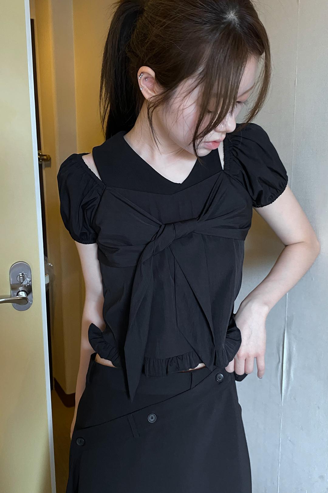 FLOATING RIBBON BLOUSE