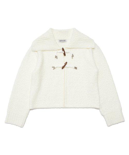 부클 토글 버튼 가디건 [IVORY]