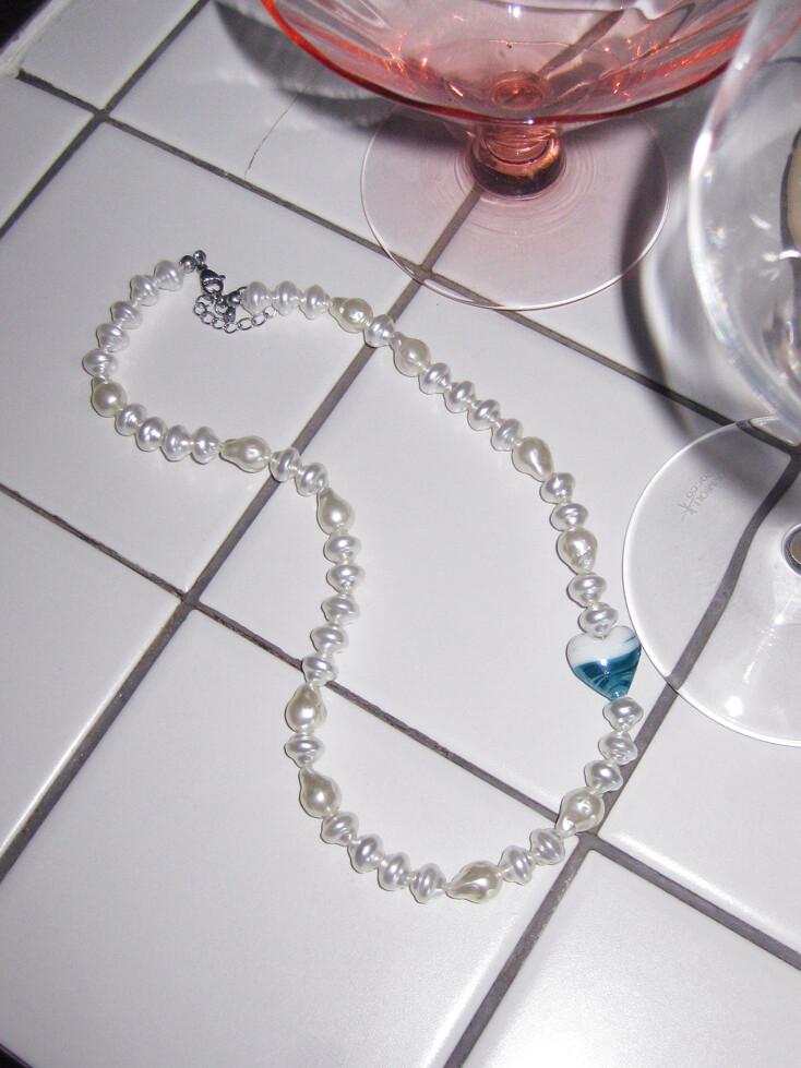 Dear Me necklace [BLUE GREEN]