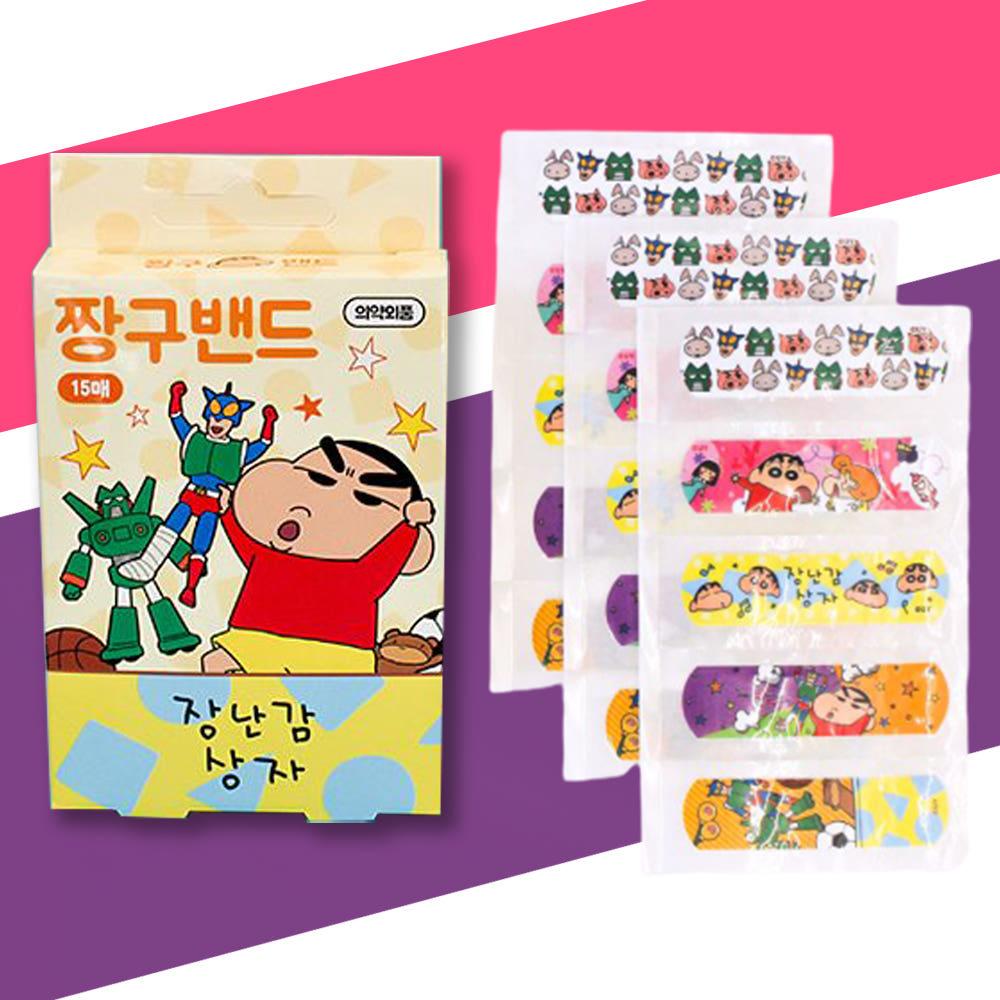 짱구 밴드 반창고 상처밴드 캐릭터 장난감상자 15매