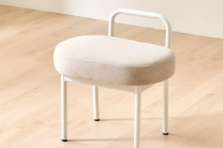 리오나 패브릭 1인용 화장대 스툴의자
