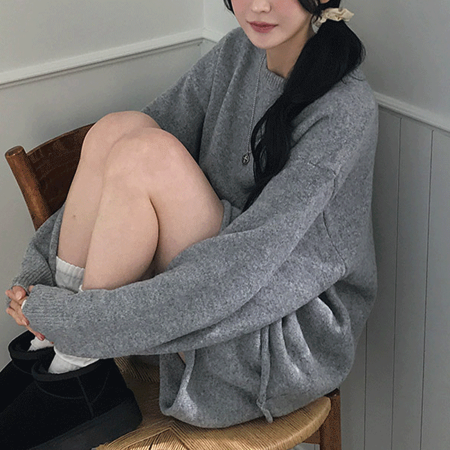 [투피스/포근🧸] 울롤링루즈핏니트쇼츠set (2color)