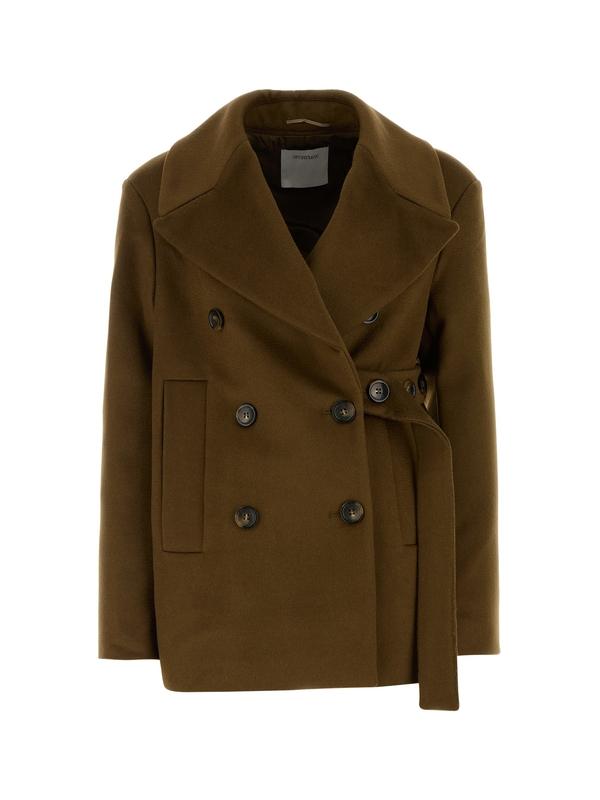 ORCHIS 더블 브레스티드 피코트