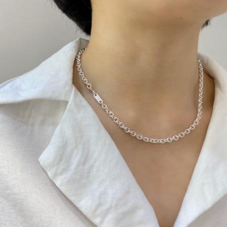 이런 상품 어때요? 은은하네 925실버 볼륨 동글체인 목걸이