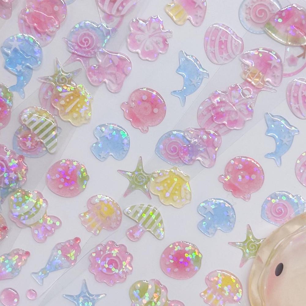 [pearlybutton⋆펄리버튼] 아쿠아젤리 epoxy sticker