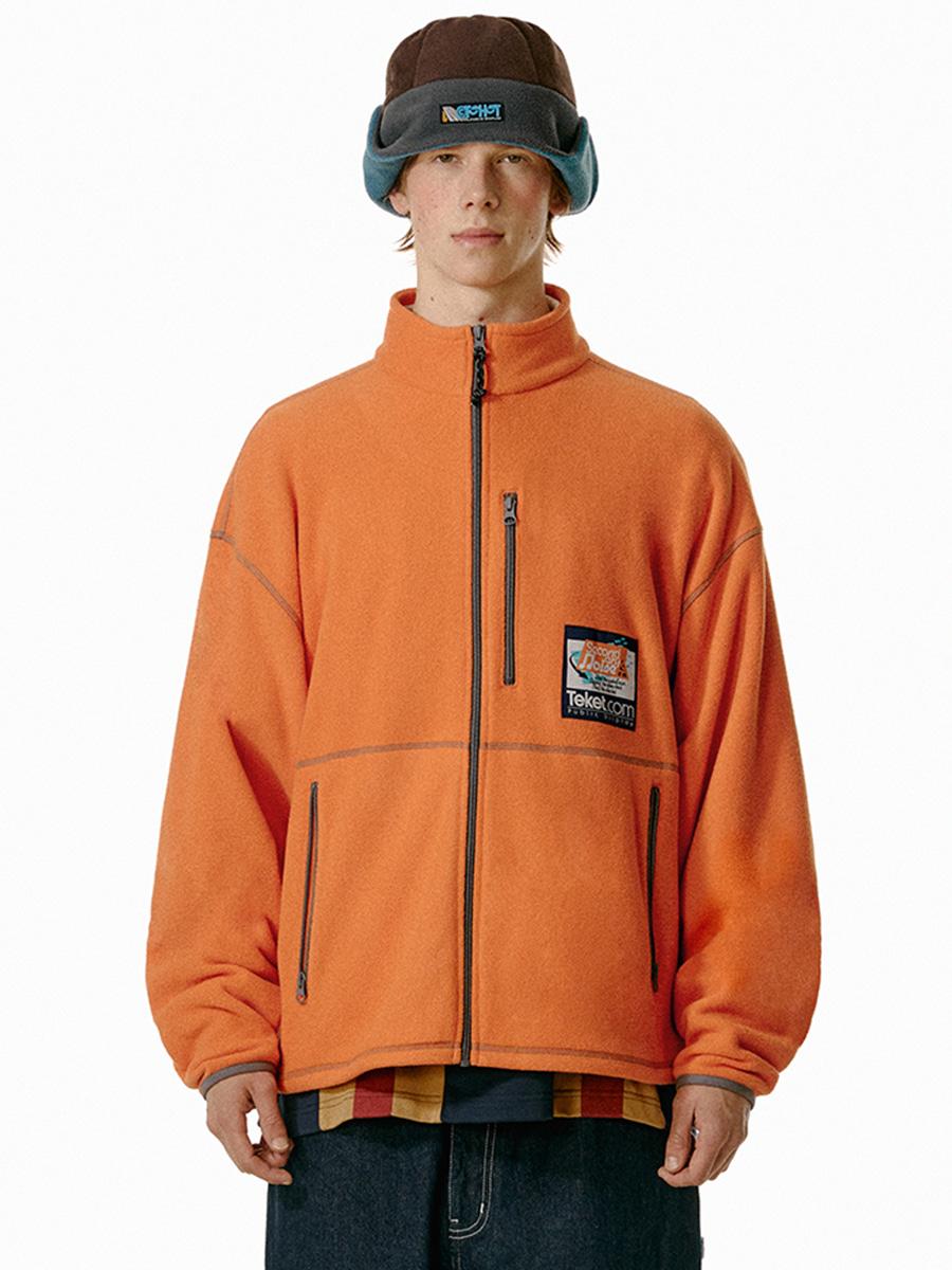 Secondary Noise Fleece Jacket Orange