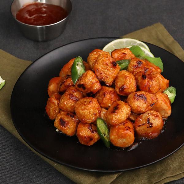 오빠닭 소스에 빠진 POP 치킨볼 양념치킨 100g