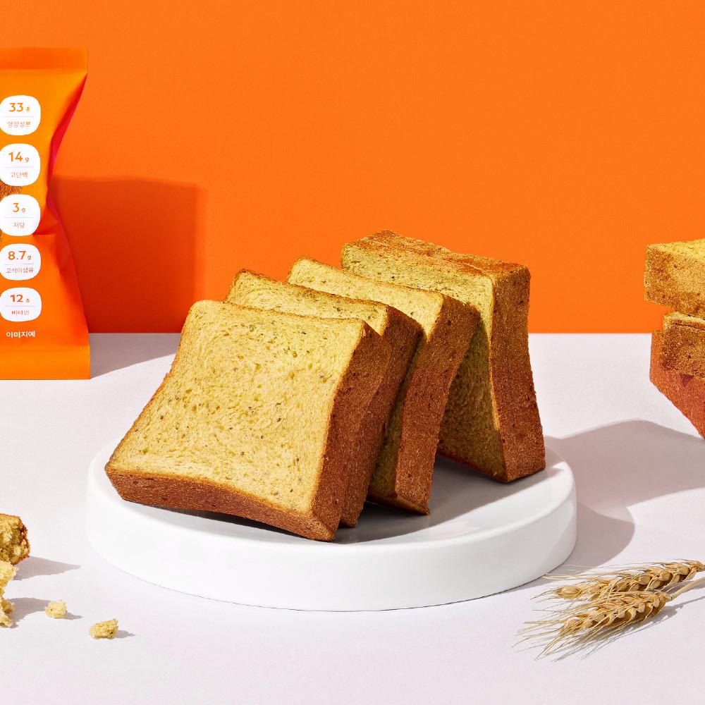 뉴트리션 통밀식빵 고단백 저당 고식이섬유 비타민 미네랄 함유 100g 4봉 총 400g