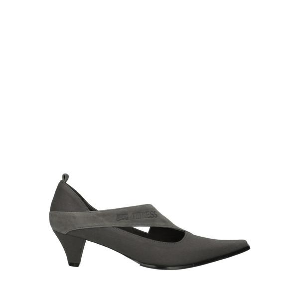 LEATHER LAYERING PUMPS 01 GRAY