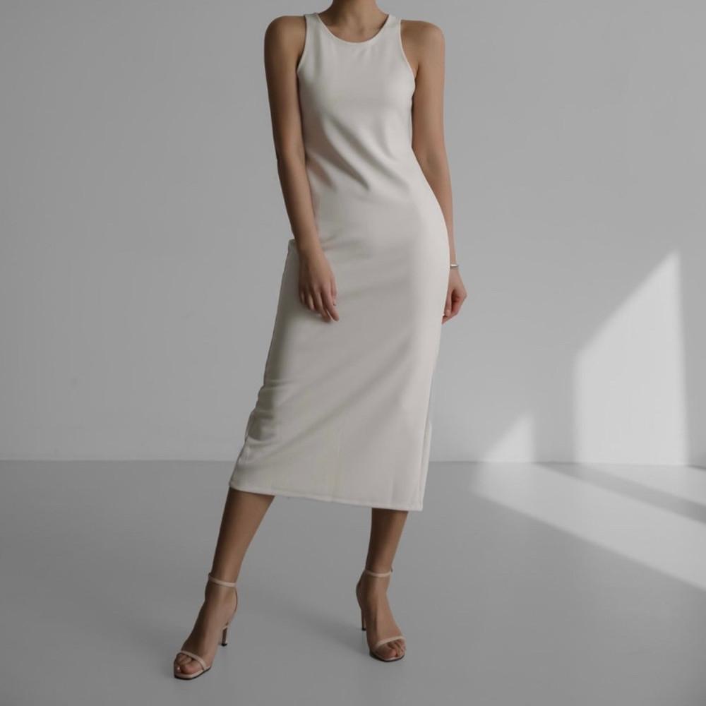 슬림 탱크 나시 맥시 롱원피스 4color