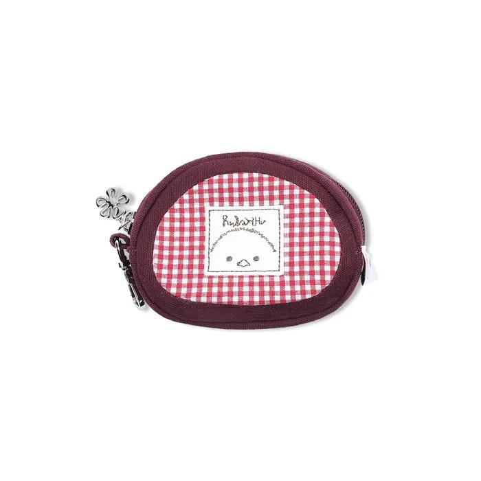 WXAC015 코론체크 미니 파우치 (MAROON)