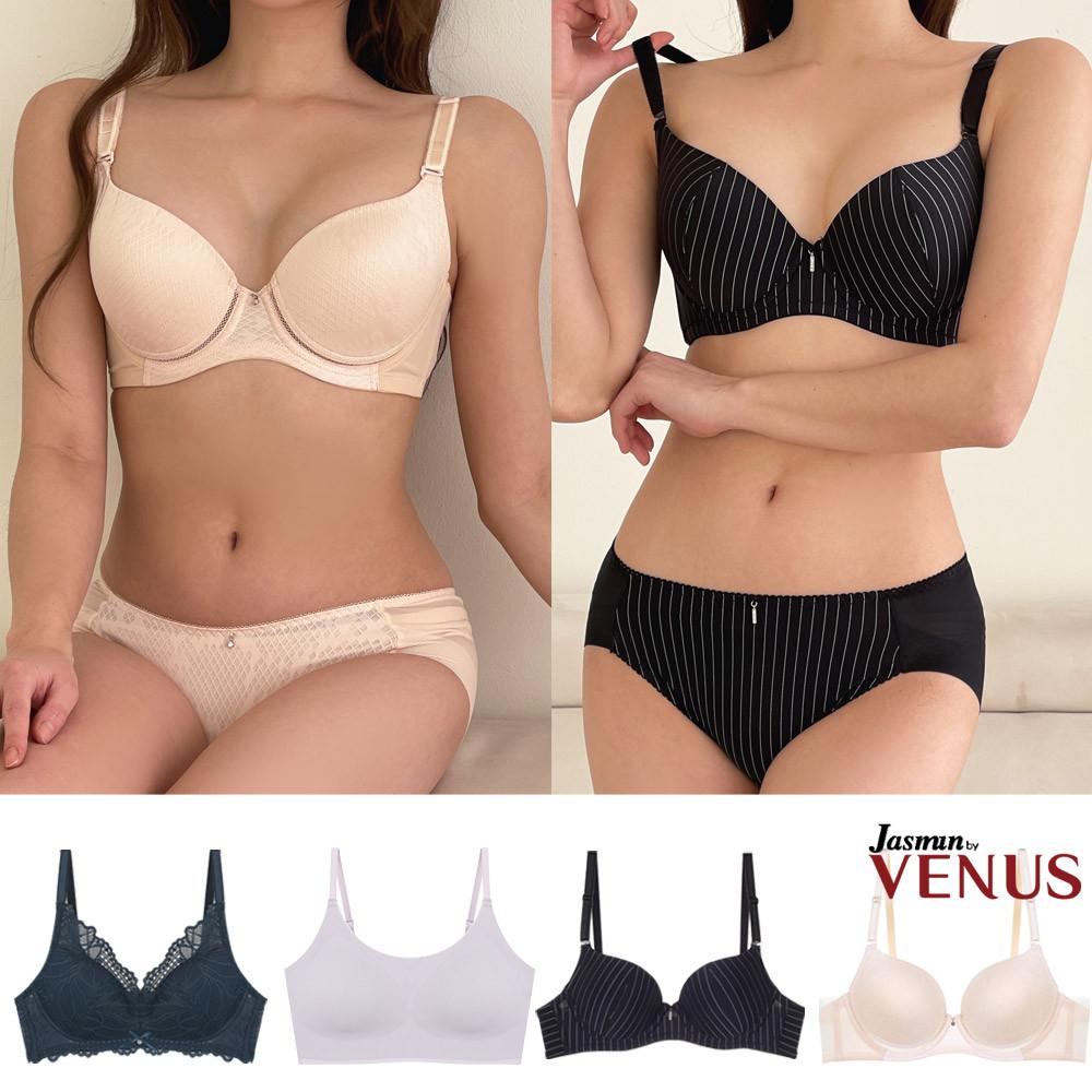 비너스 브라팬티세트 여성 인견 쿨 메쉬 여름 속옷 몰드 노와이어 빅사이즈 큰컵 풀컵