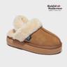 CLOUDY FLATFORM FUR SLINGBACK - 5color