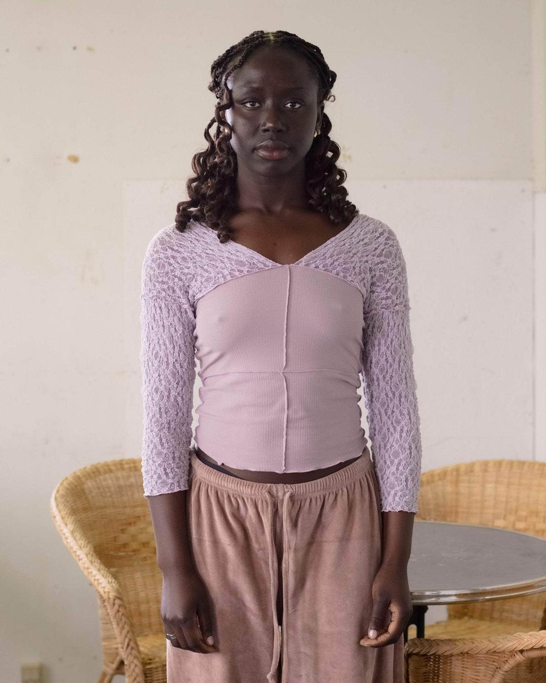 Nehru 긴 소매 티셔츠 - CYLIN / VERBE PURPLE / XS