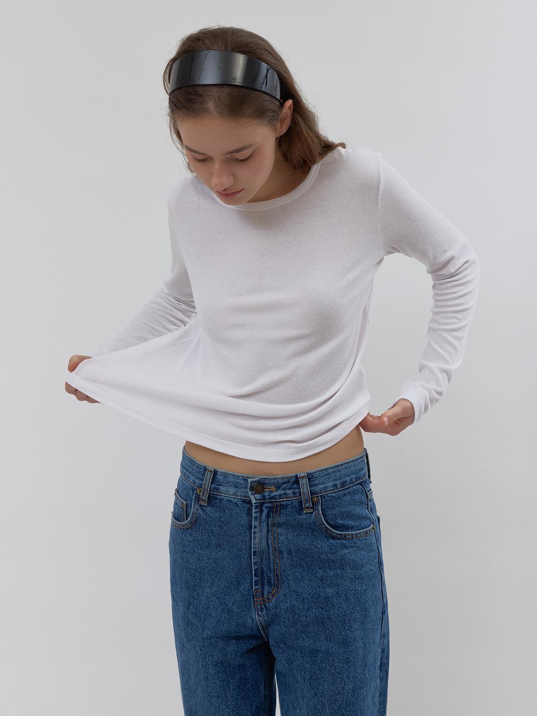 the airy tee (white)