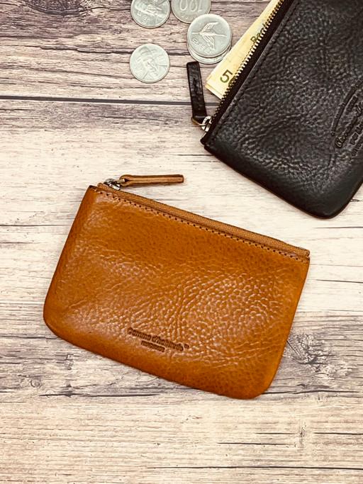 천연가죽 심플지퍼 파우치 S 카드지갑 담배케이스