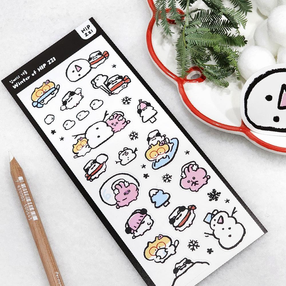 [힙찌] 힙찌의 겨울 씰스티커
