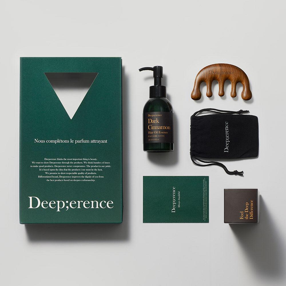 [선물 포장] 다크시나몬 헤어 오일 에센스120ml + 헤어 괄사