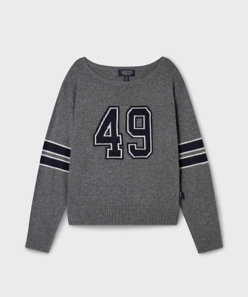 [Cali] Loose-fit Boat neck Pullover / WHKAF4T84F