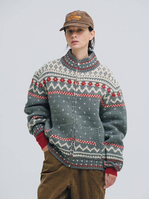 Foret Wool Cardigan (Gray)