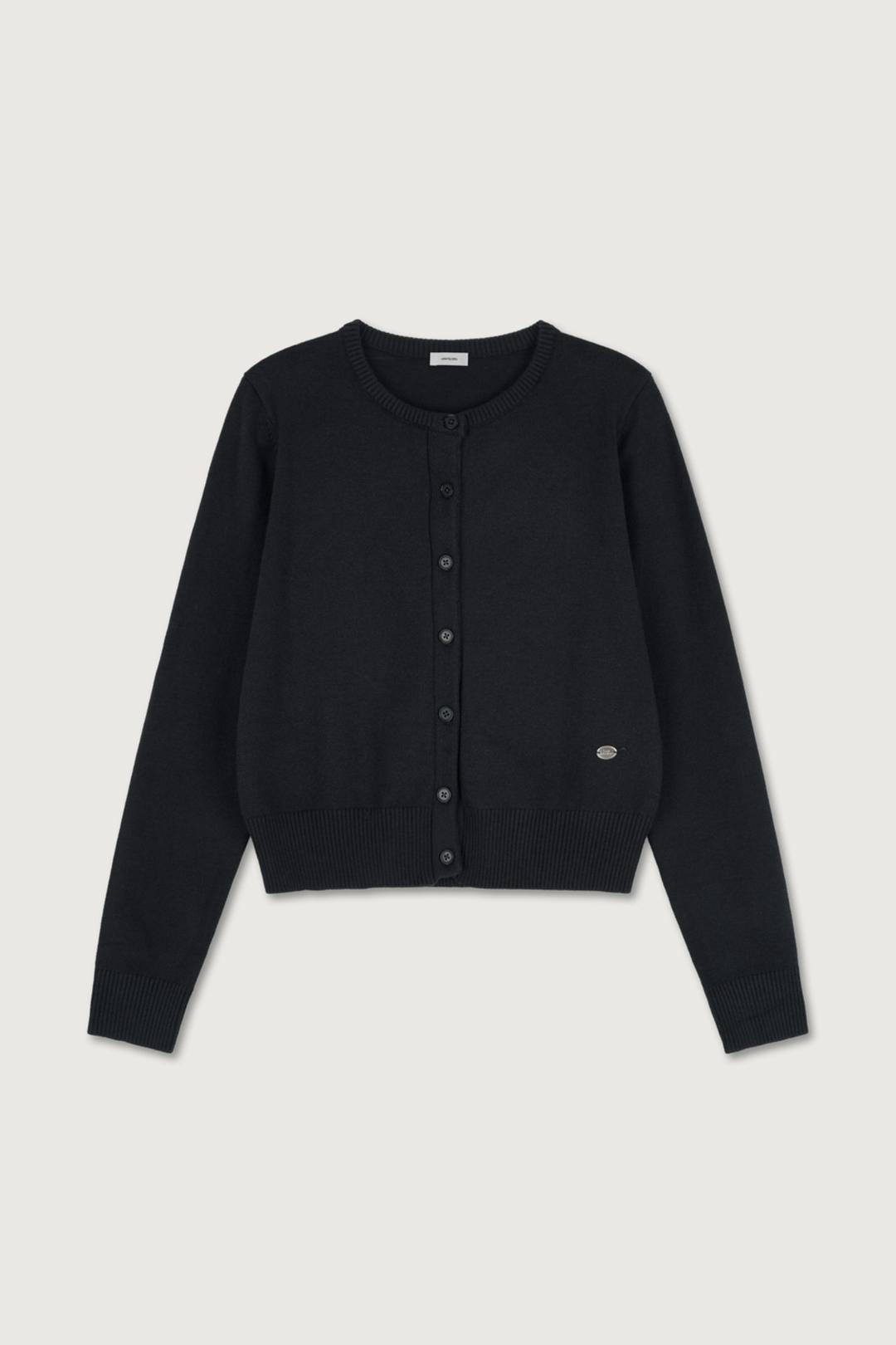 Orin Round Cardigan (Charcoal)