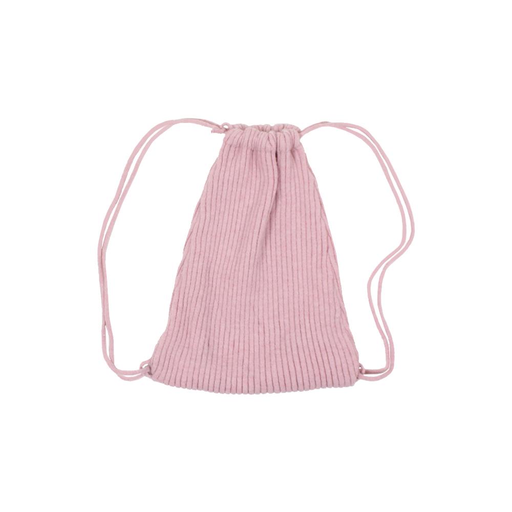 color knit string bag