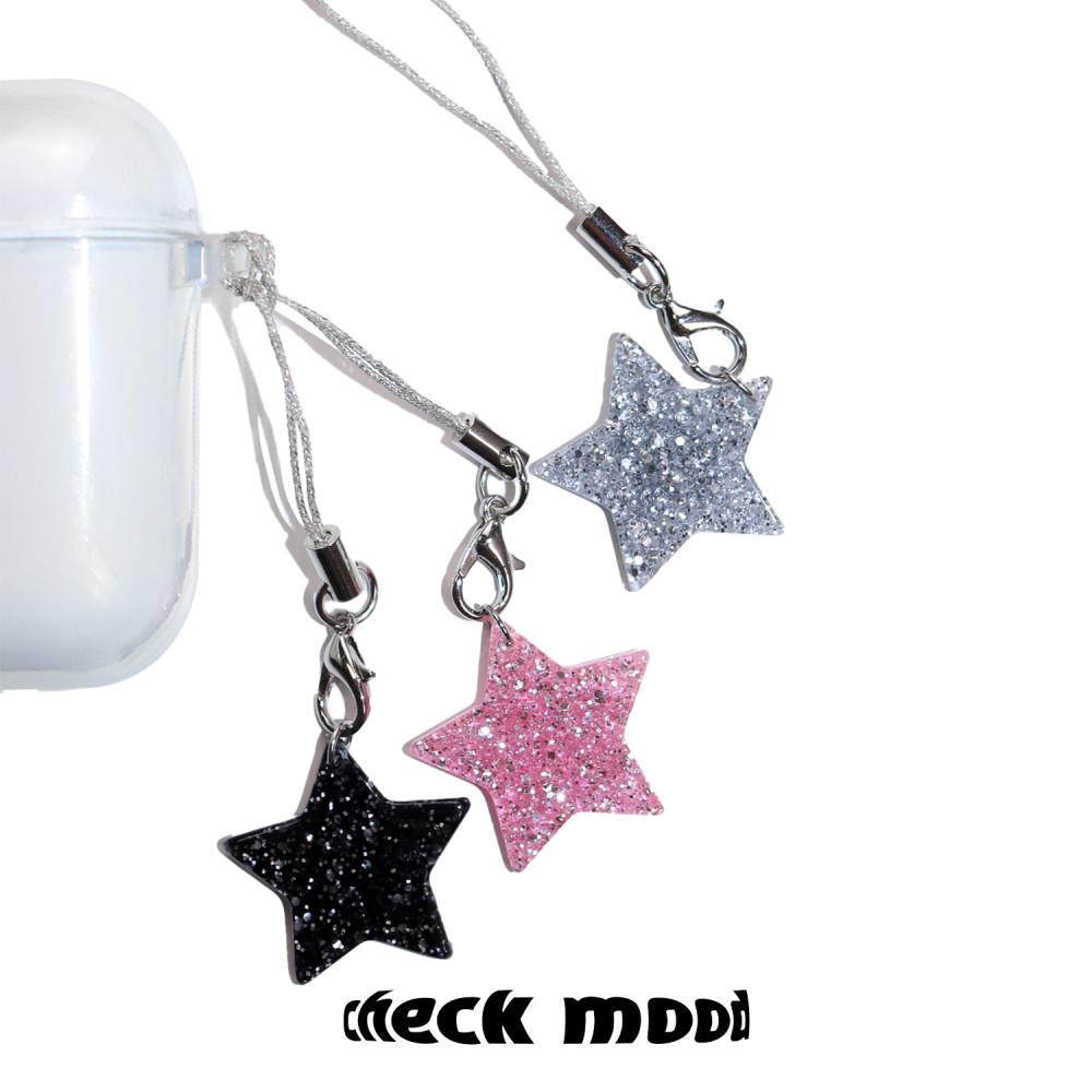 [checkmood⋆체크무드]  glitter star phone string (3colors)