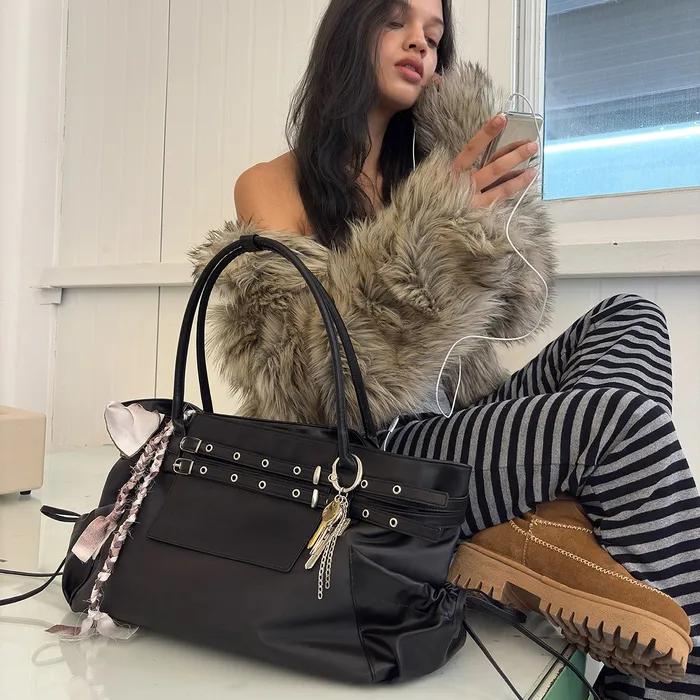 town belt bag (nylon black)