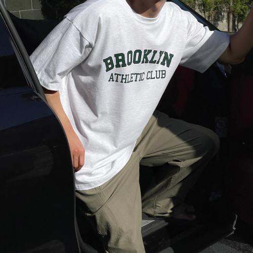 브루클린 오버핏 반팔 티셔츠