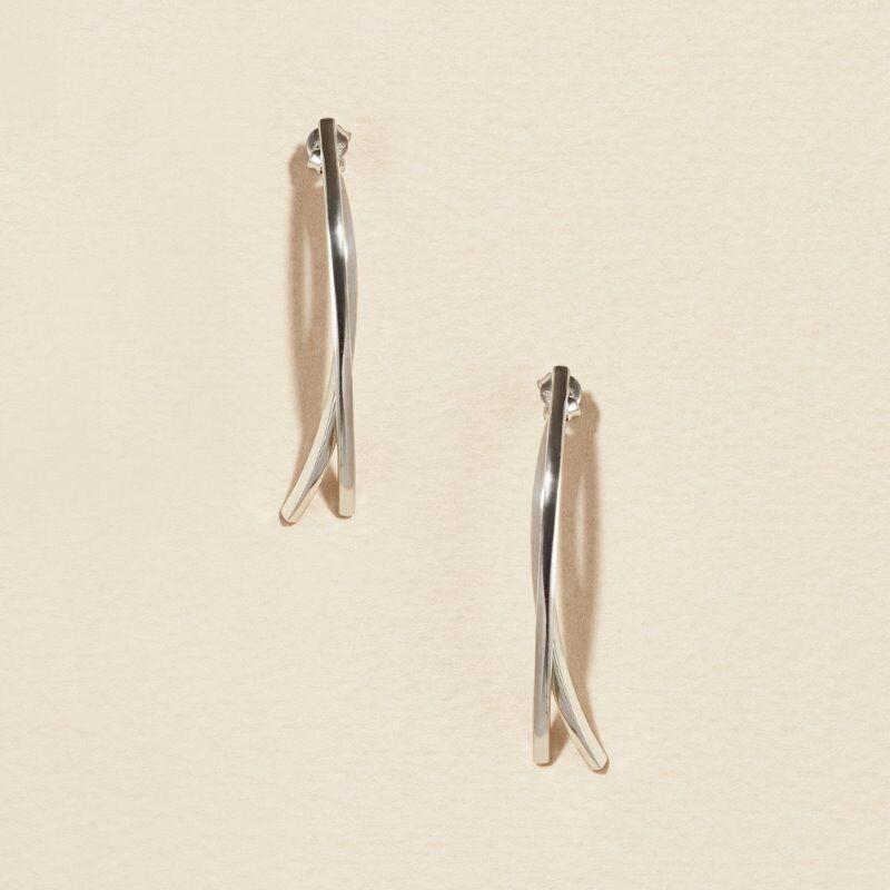 925실버 이어링 실버귀걸이 SILVER STICK DROP EARRING bts지민착용