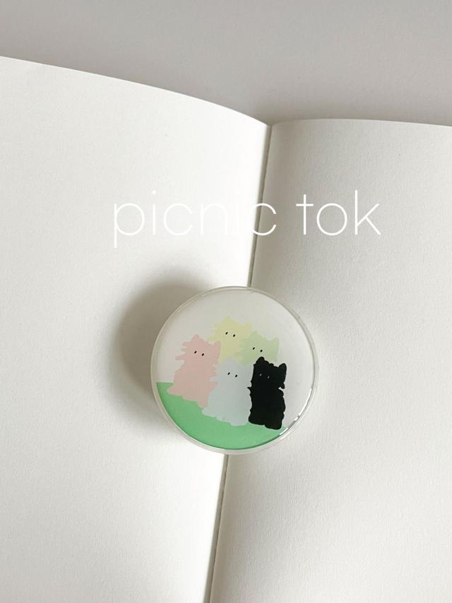 picnic tok / 투명 바디 그립톡