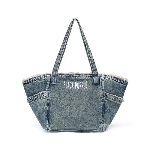 데님 프린지 숄더백 Denim Fringe Shoulder Bag