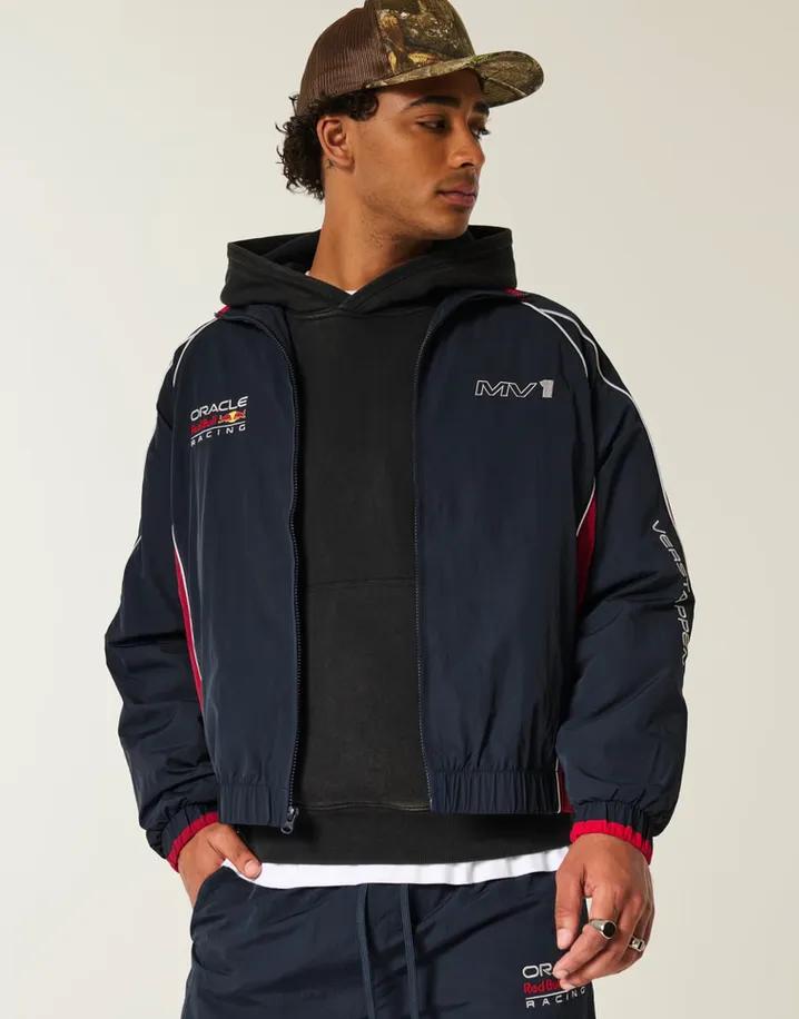 오라클 레드 불 레이싱 그래픽 트랙 자켓