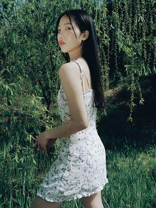 Frill mini dress (flower)