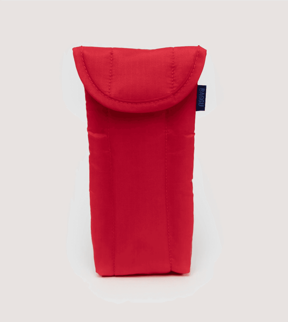 Baggu - Puffy Glasses Sleeve (Candy Apple)