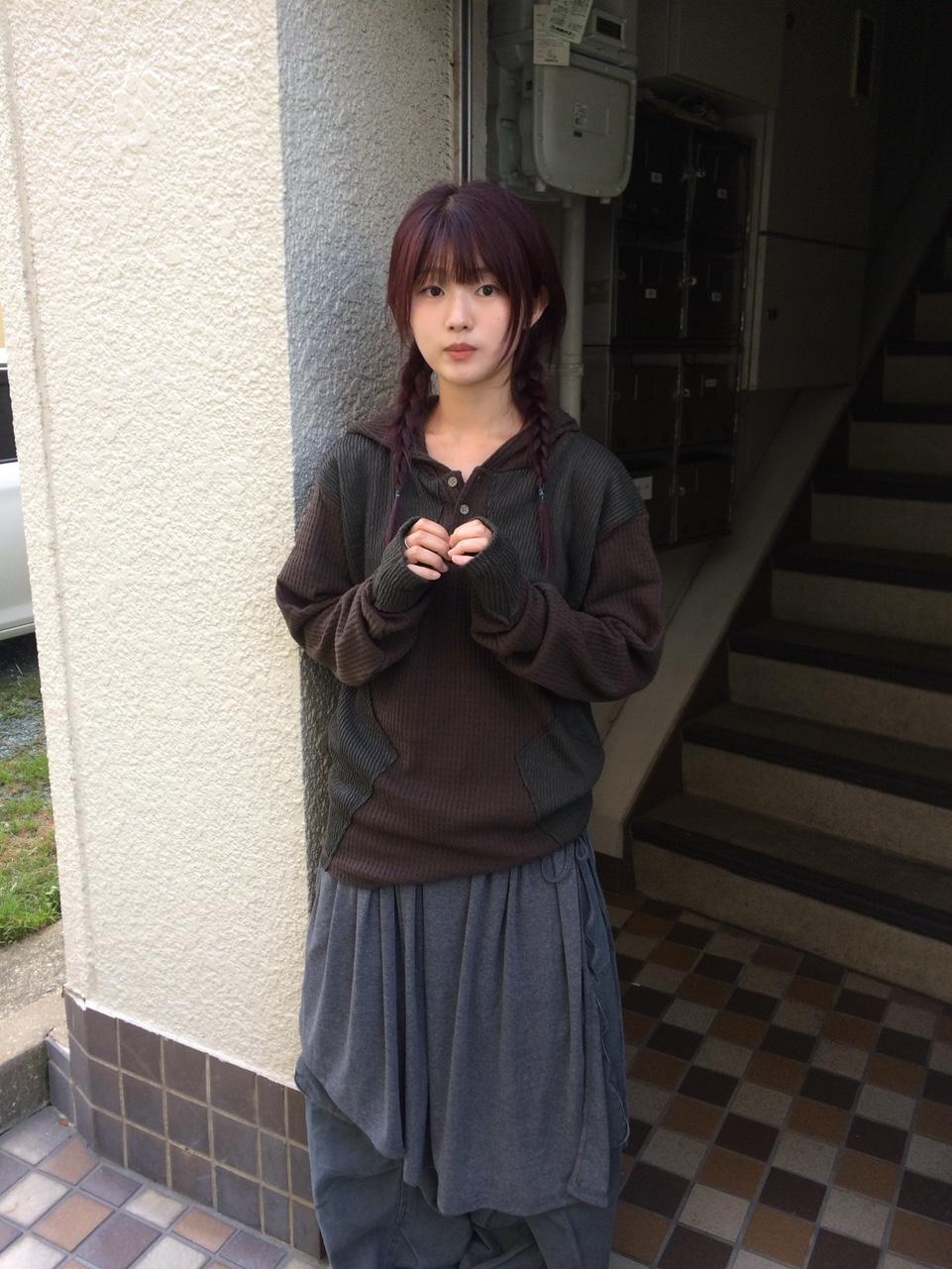 [unisex] 스타 워머 울 후드 티