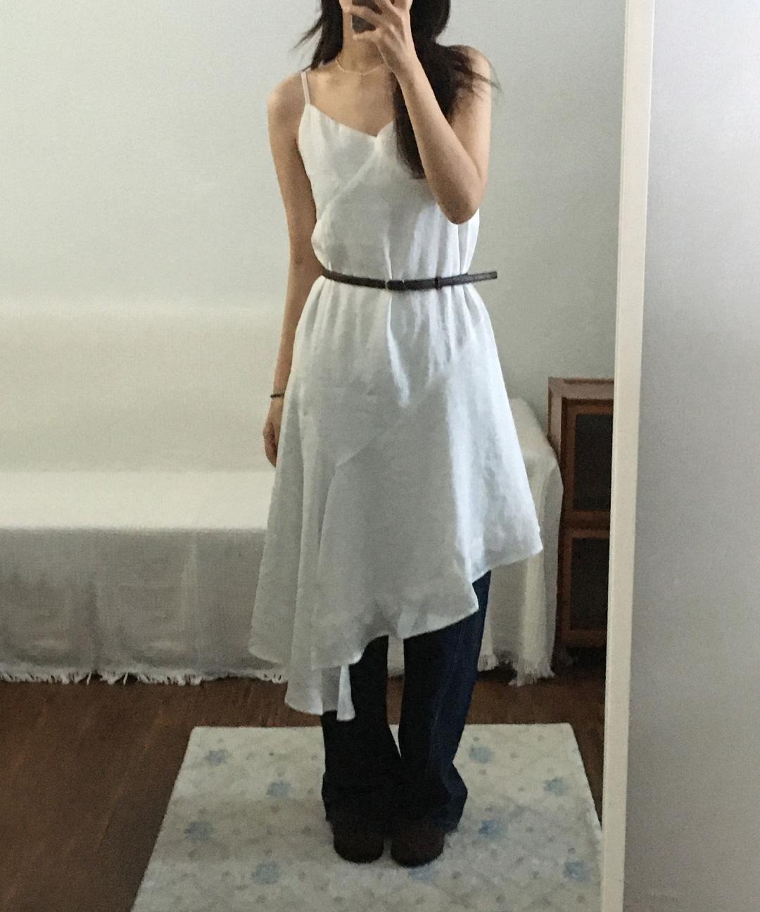 오베럴 [26ss] 하우 롱원피스 레이어드원피스