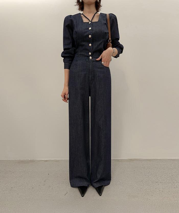 [핫딜]라베스트랩블라우스팬츠투피스