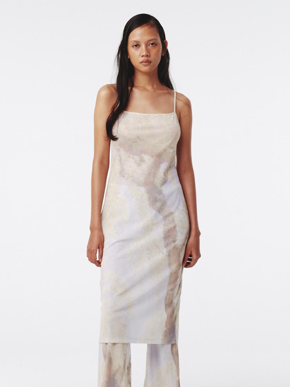 [Preview] Print Long Dress Print Tree