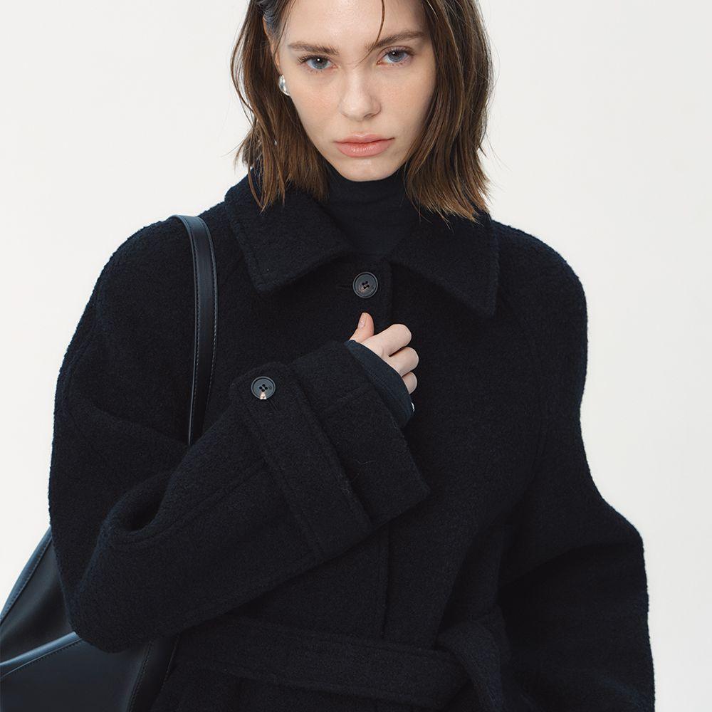 [당일출고/6차] 알파카부클하프코트_2colors