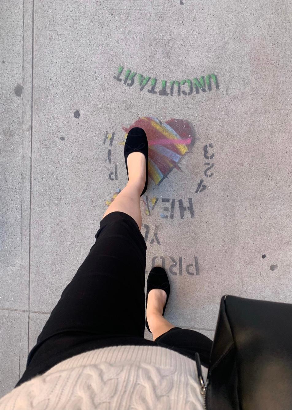 Soft suede flat/cow leather