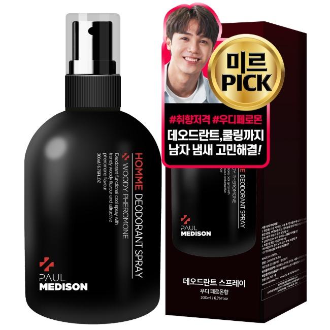 폴메디슨 옴므 데오드란트 스프레이 우디페로몬향 1개 : 200ml 바디미스트 / 바디스프레이