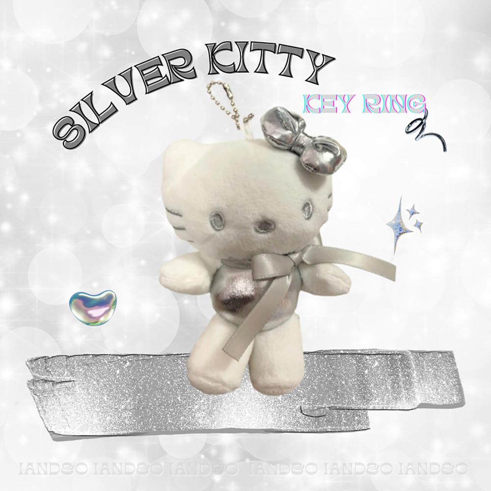 아이앤드오 Silver Kitty Key Ring 실버키티 키링