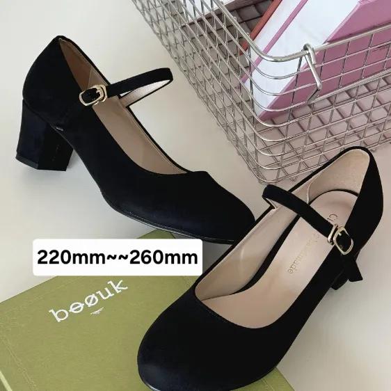 국산 메리제인 5cm 3cm 통굽힐 ~260까지 4COLOR 데이트룩 여친룩 수제화 라운드토 펌프스 실버