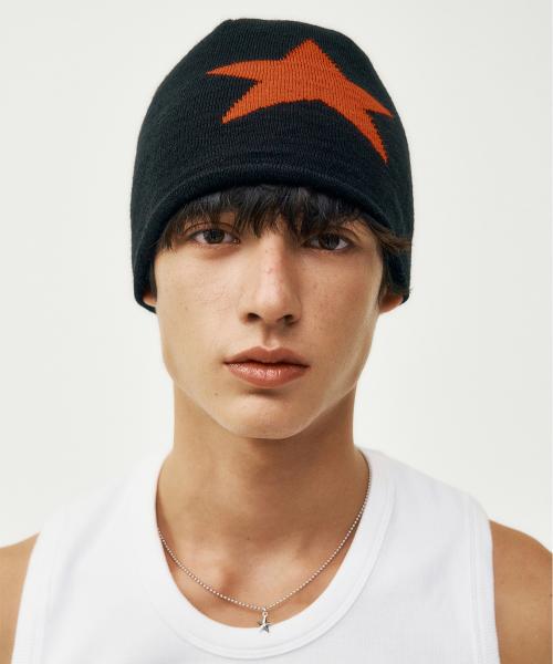 프롬아를(FROM ARLES)  별 자카드 니트 비니 / BLACK - 사이즈 & 후기 | 무신사