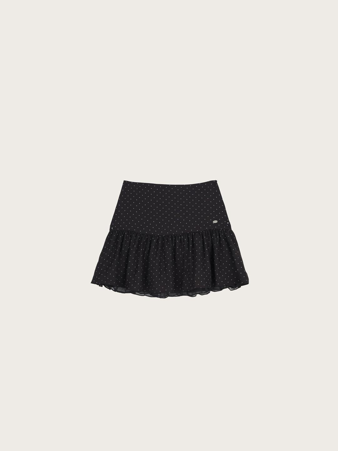 레일리 도트 스커트[BLACK]*오늘 출발