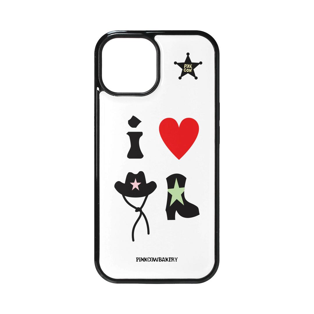 i ♥ cowboy phonecase (milk)