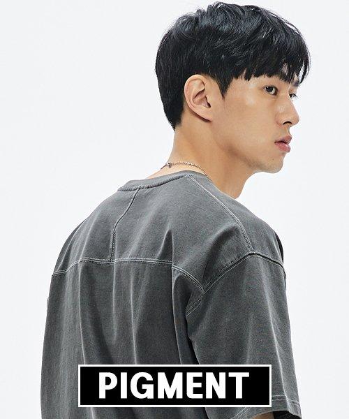 cut-heavy PIGMENT tshirts(CHARCOAL)