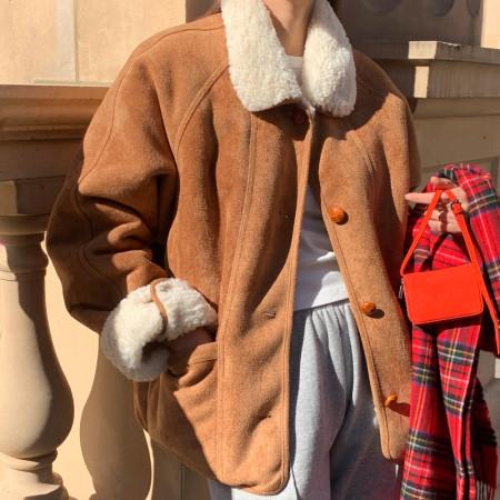 이런 상품 어때요? 양털 스웨이드 하프 무스탕 자켓